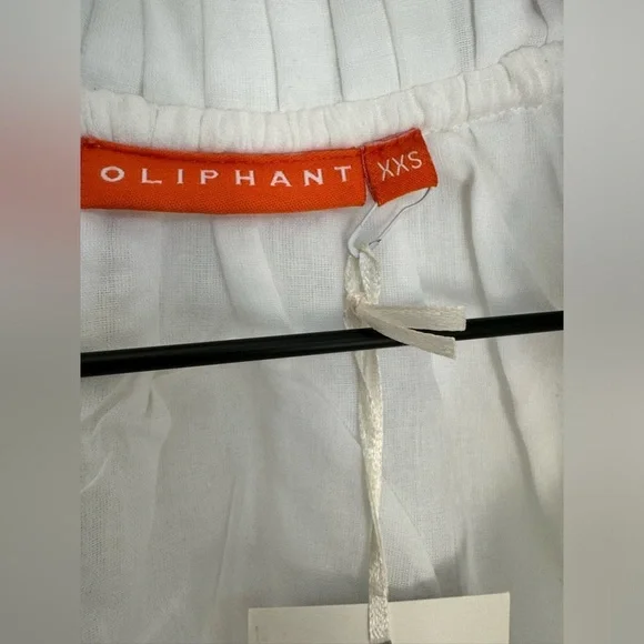 New OLIPHANT Balloon Long Sleeve Short Dress Santorini Blue & White Floral Print - Picture 7 of 10